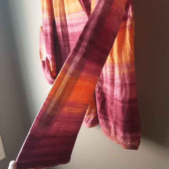 Emu Australia Merino Wool Vibrant Striped Cardigan Size Small - Picture 5 of 14